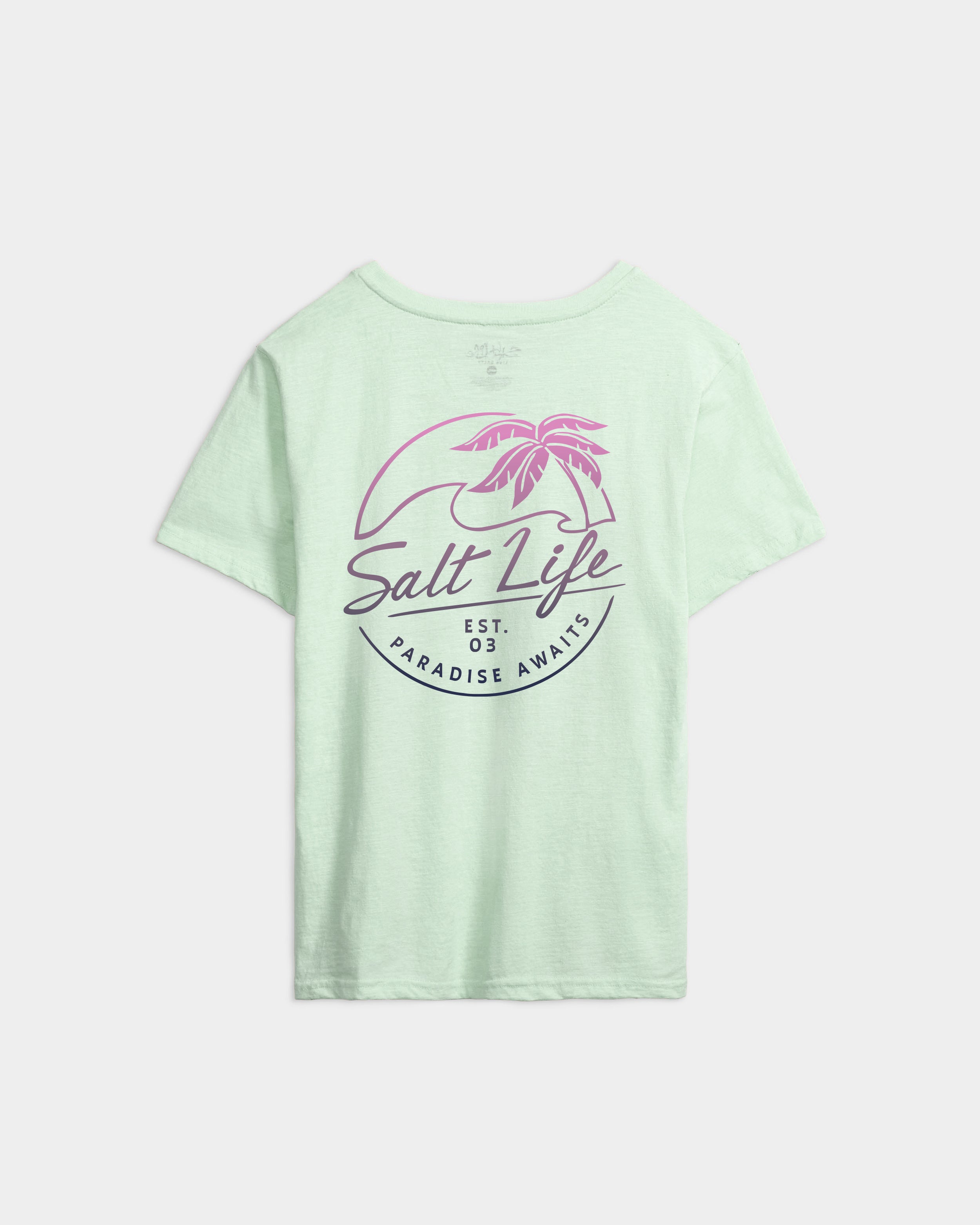 Salt様 Women's Smooth Paradise Boyfriend Tee