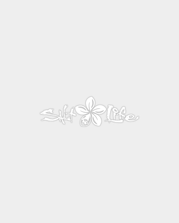 Salt Life Signature Plumeria Medium Decal
