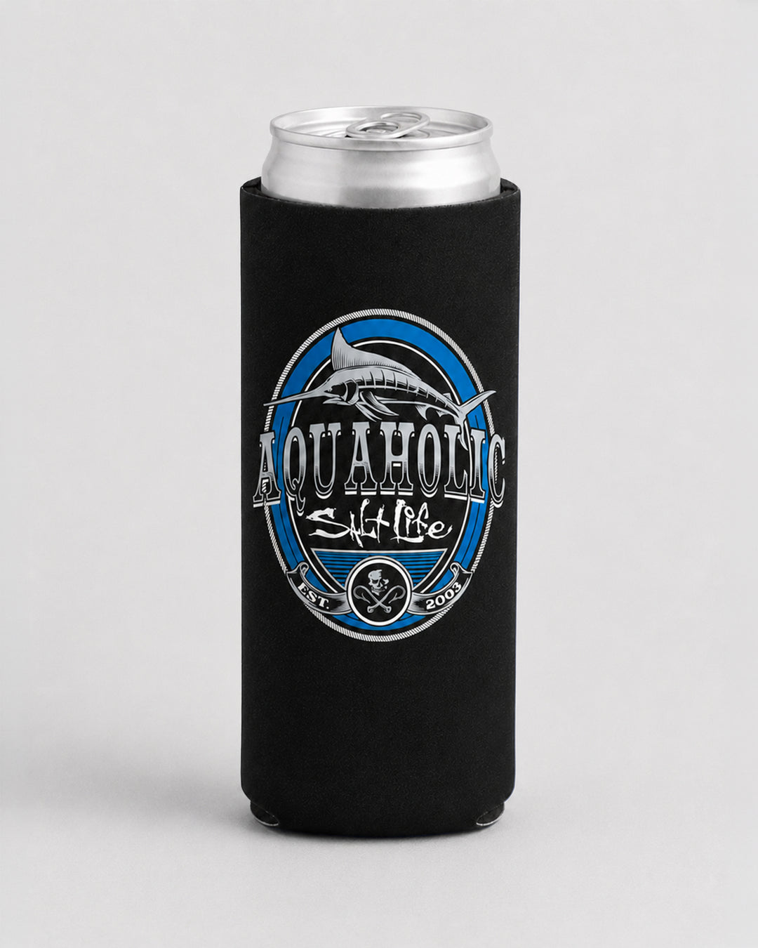 Aquaholic Skinny Can Holder