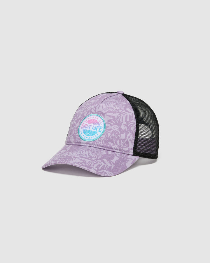 Palm Leaf Patch 5 Panel Unstructured Cap