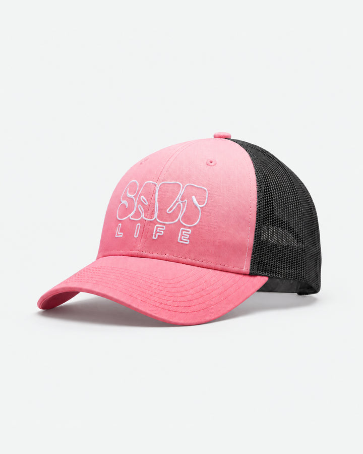 Gradient Bubble Puff Logo Low Pro Poly Foam Trucker
