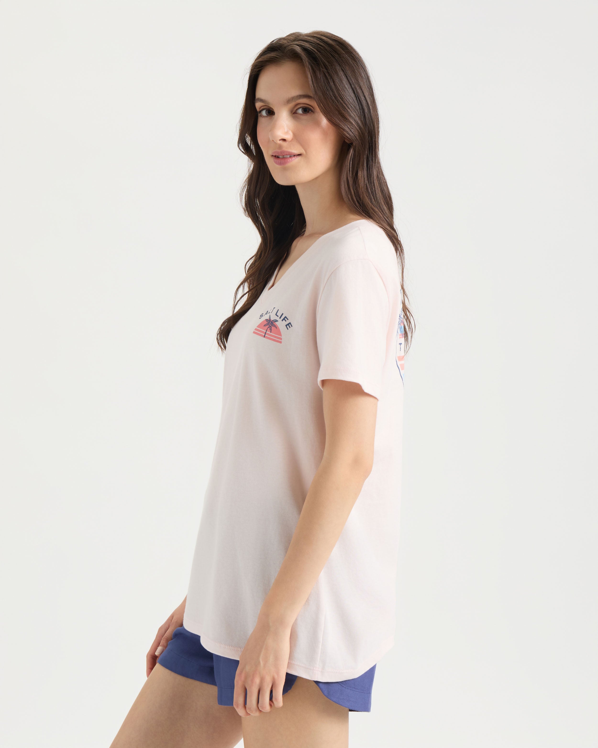 Women's Easy Does It Short Sleeve V-Neck Shirt