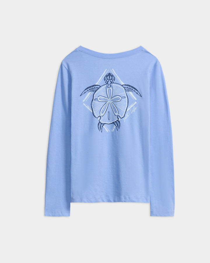Turtle Bay Long Sleeve V-neck Tee