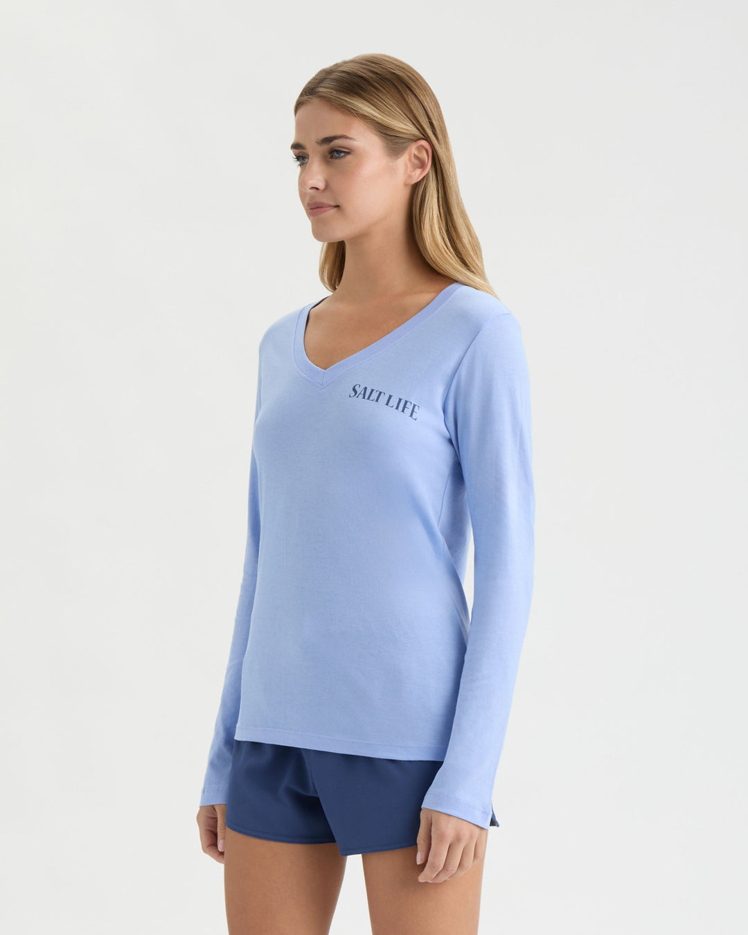 Women's Never Lost V-Neck Long Sleeve Fitted Shirt