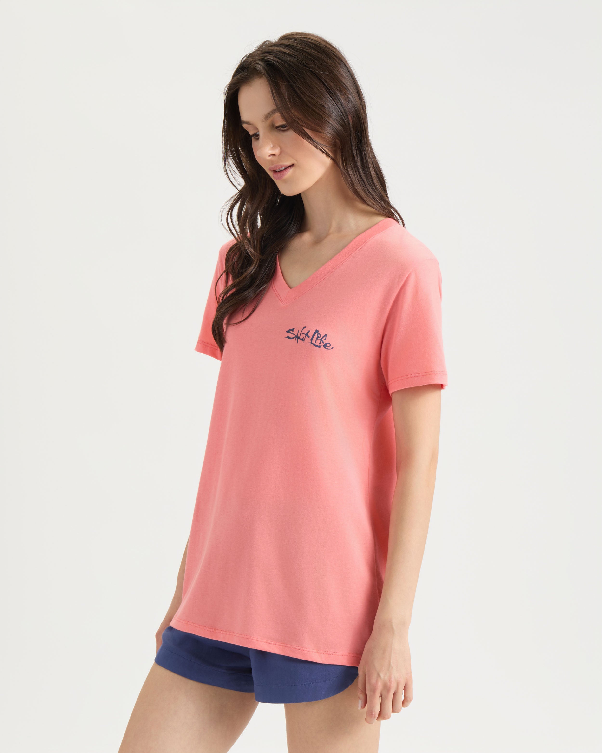 Women's Secret Spot V-Neck Short Sleeve Shirt