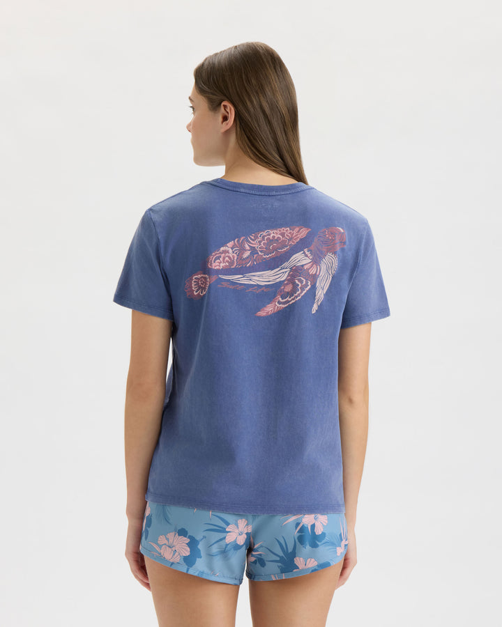 Women’s Ocean Turtle Boyfriend Tee