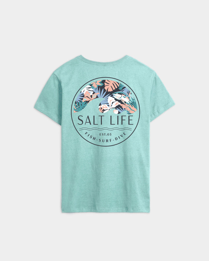 Women’s Tropical Retreat Salt Wash Tee