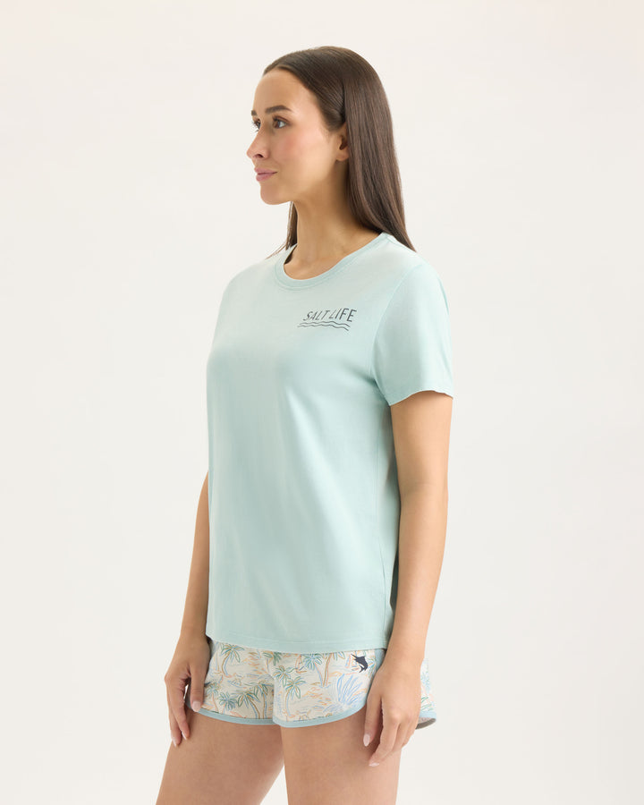 Women’s Tropical Retreat Salt Wash Tee