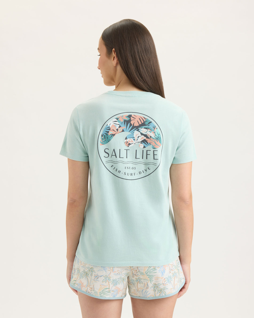 Women’s Tropical Retreat Salt Wash Tee