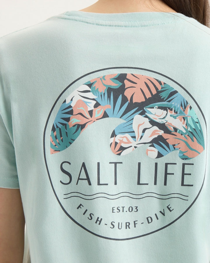 Women’s Tropical Retreat Salt Wash Tee