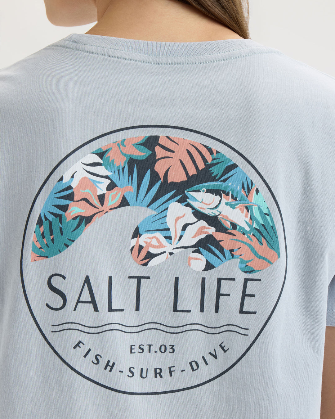 Women’s Tropical Retreat Salt Wash Tee