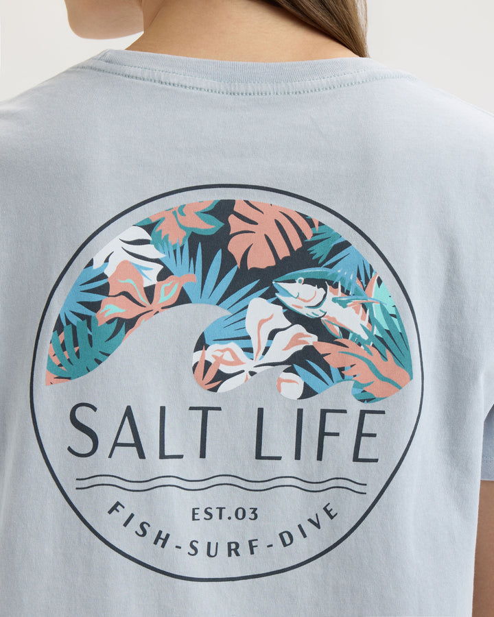 Women’s Tropical Retreat Salt Wash Tee