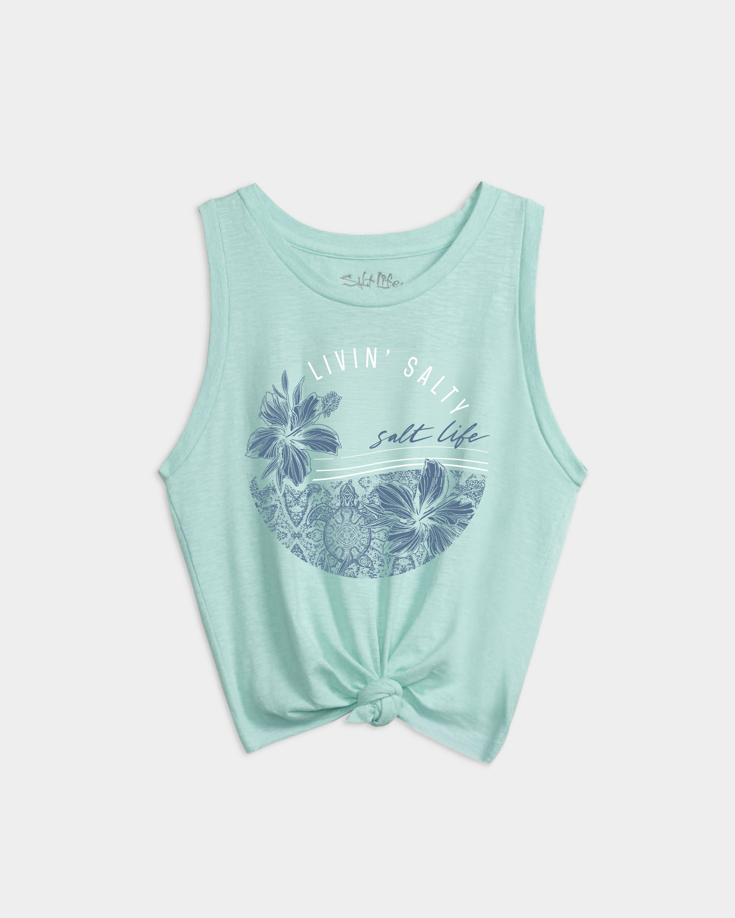 トップス BED ROCK Women's Tropical Bliss Tie Front Tank Top