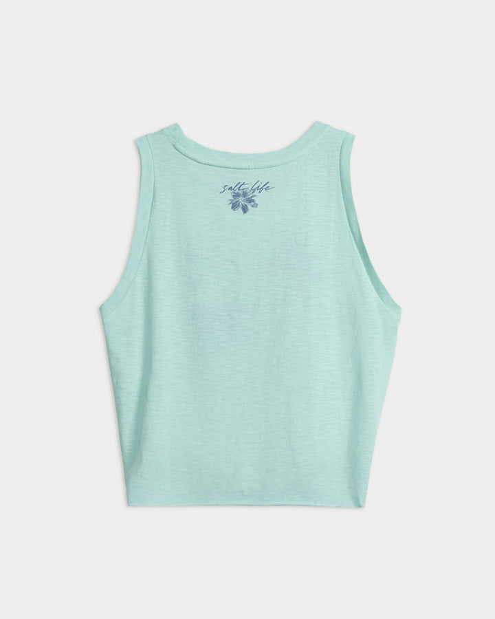 Women’s Tropical Bliss Tie Front Tank Top