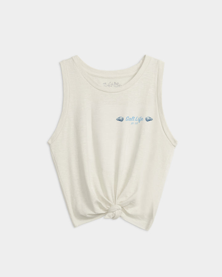Women’s Aquarium Turtle Tie Front Tank Top