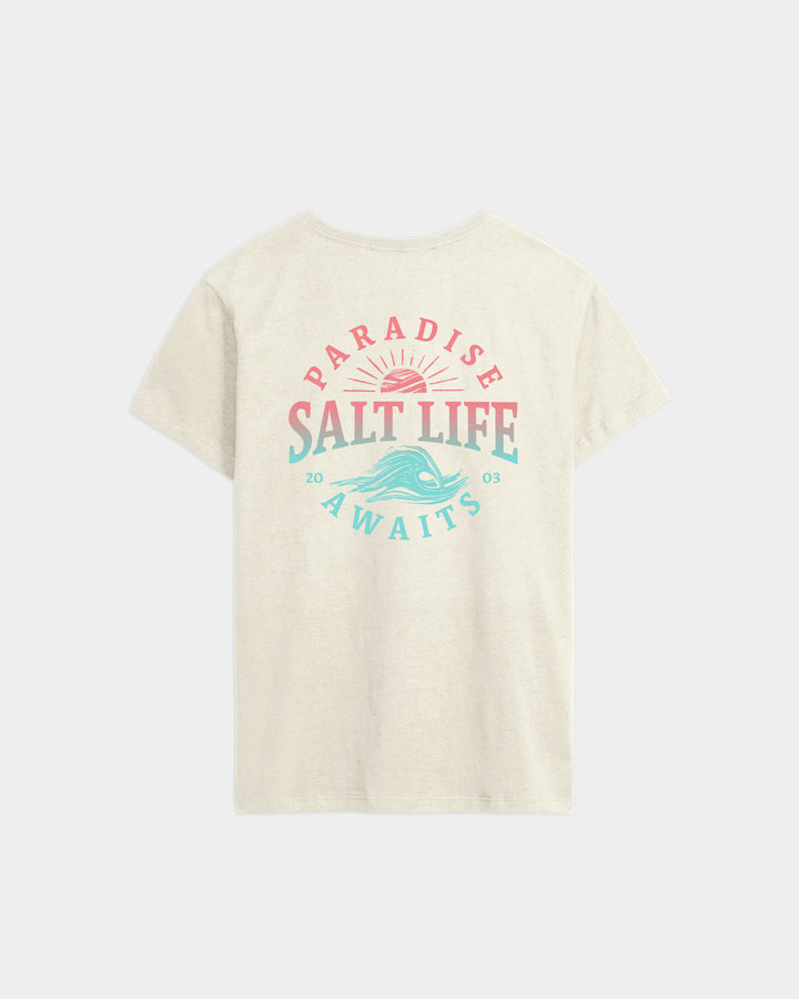 Women’s Awaiting Paradise Salt Wash Tee
