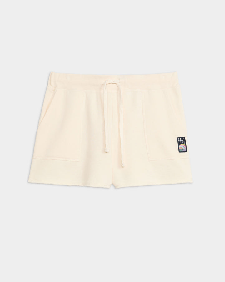 Women's Salty Mind Ocean Washed Fleece Short