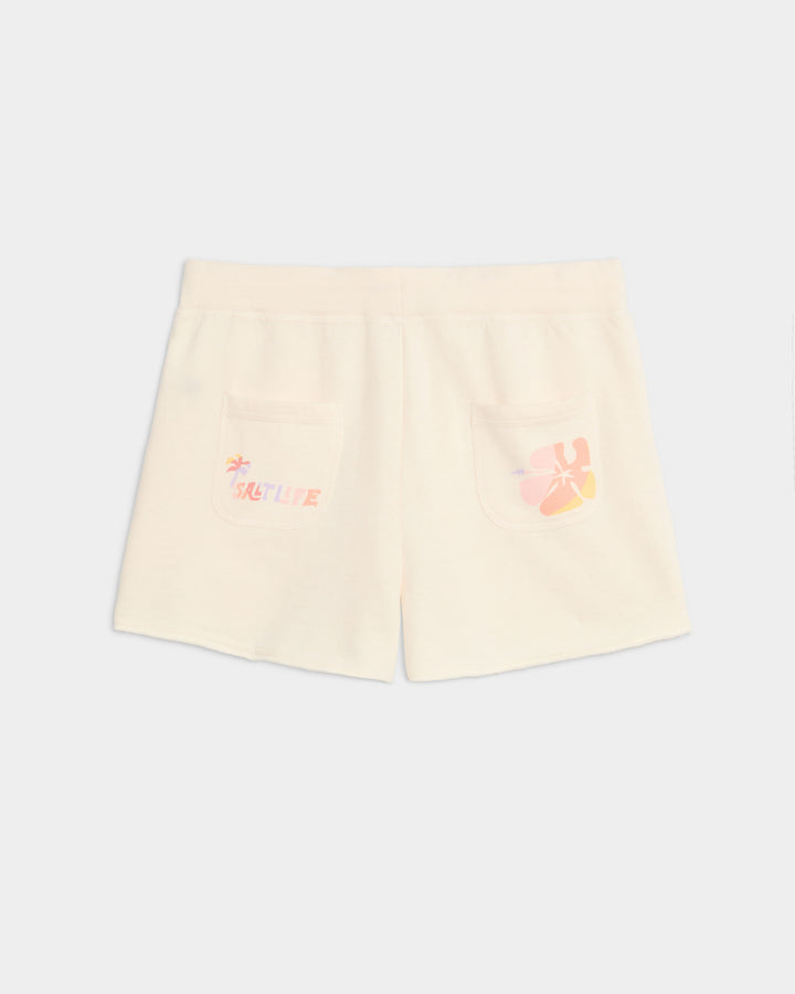 Women's Salty Mind Ocean Washed Fleece Short