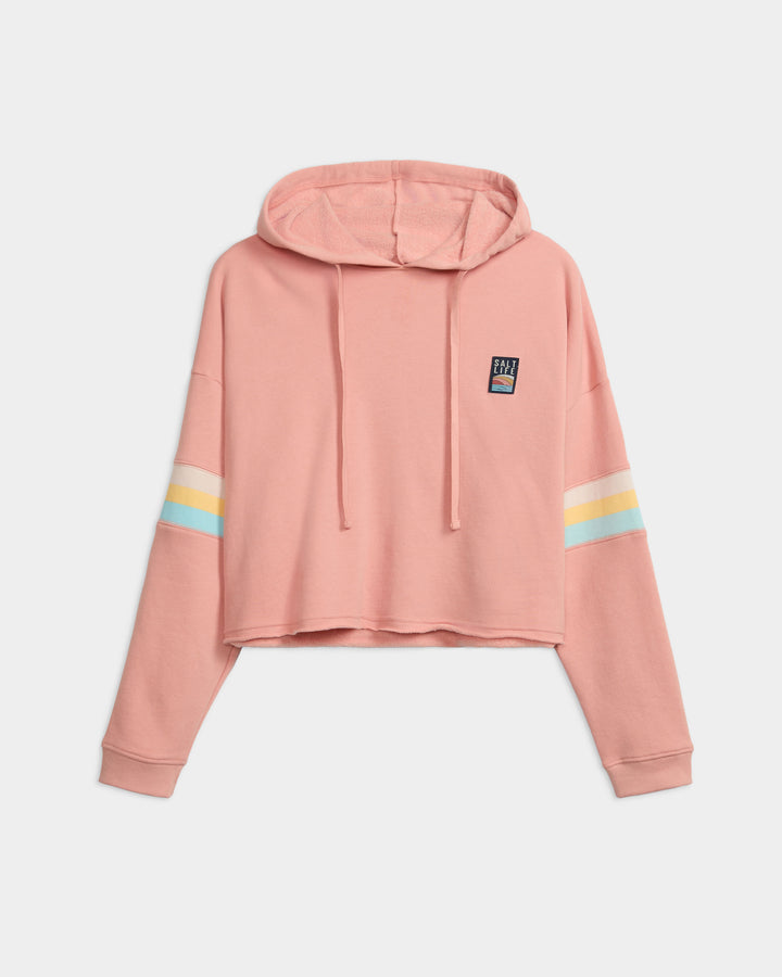 Women’s Baja Salt Oversized Crop Hoodie