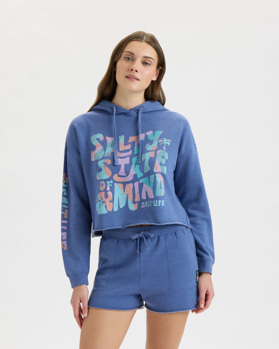 Women's Salty Mind Cropped Hoodie