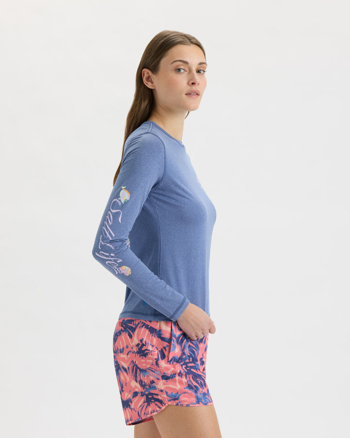 Women’s Colorful Coral Reef SLX Performance Long Sleeve Tee