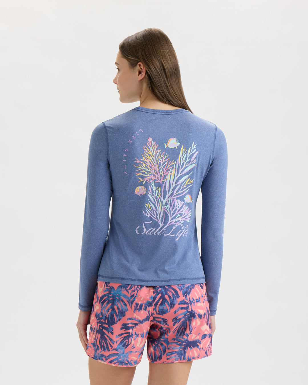 Women’s Colorful Coral Reef SLX Performance Long Sleeve Tee