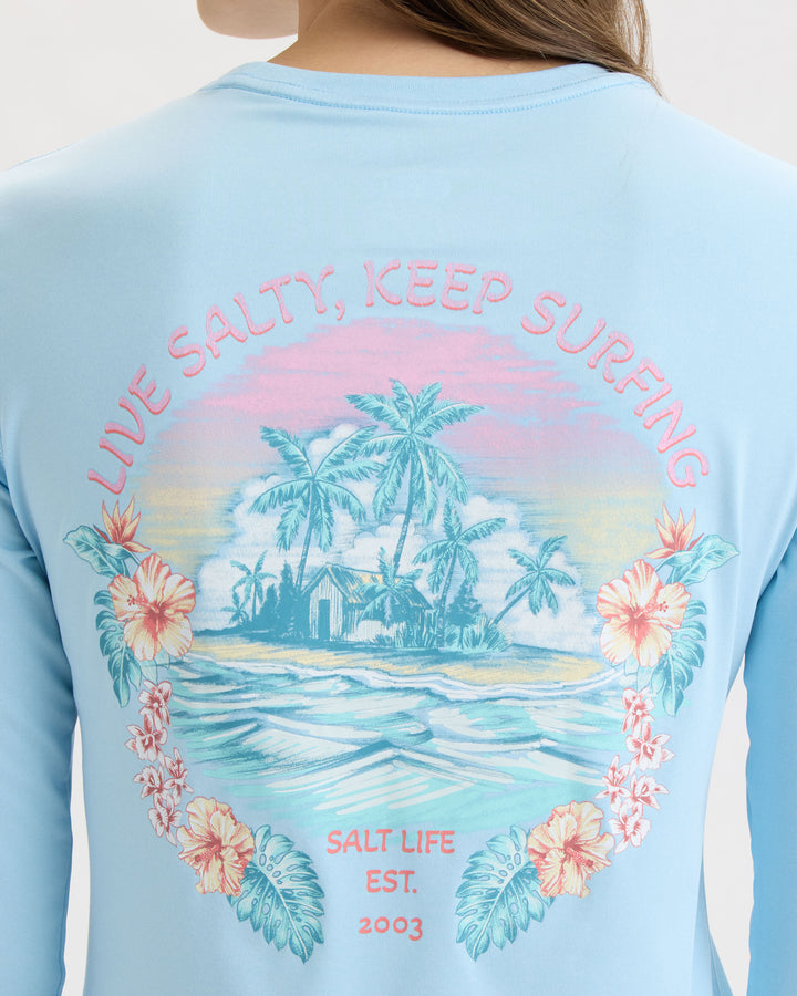 Women’s Keep Surfing SLX Performance Long Sleeve Tee