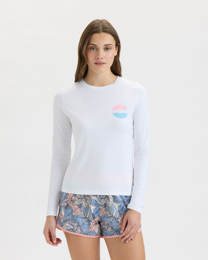 Women’s Coral Life Flag SLX Performance Long Sleeve Tee