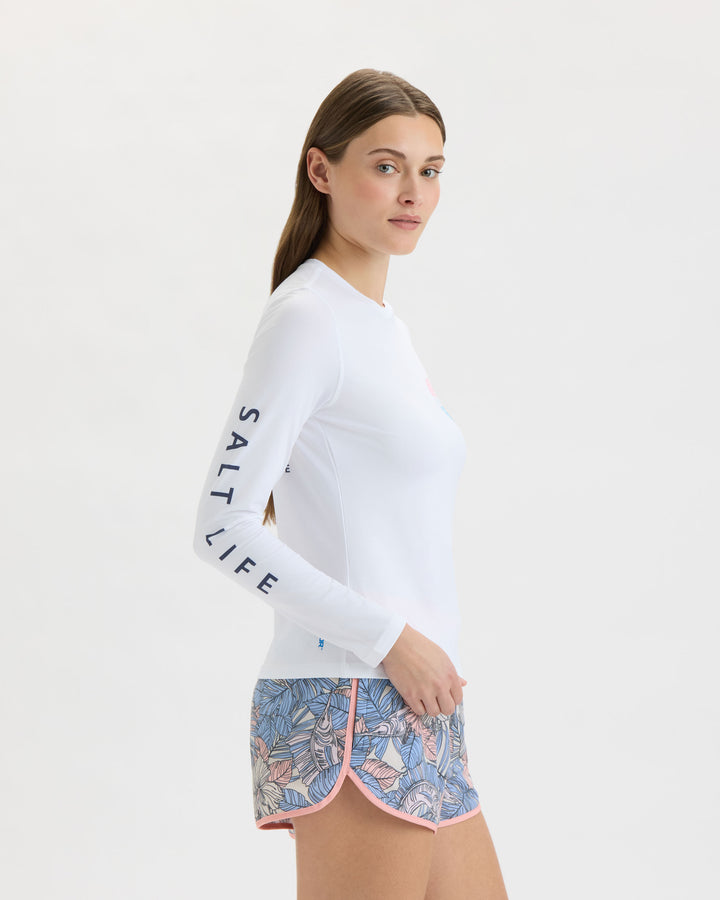 Women’s Coral Life Flag SLX Performance Long Sleeve Tee