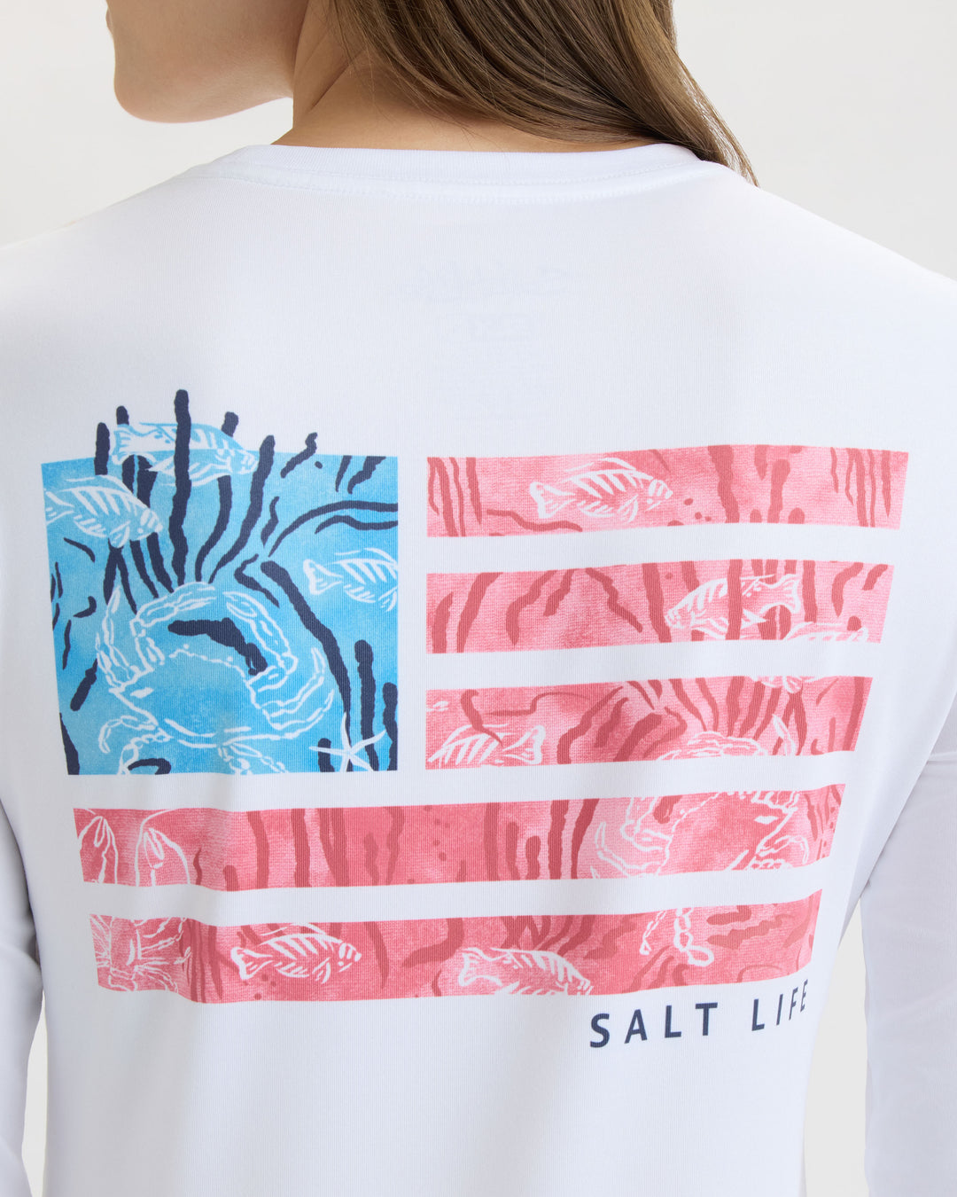 Women’s Coral Life Flag SLX Performance Long Sleeve Tee
