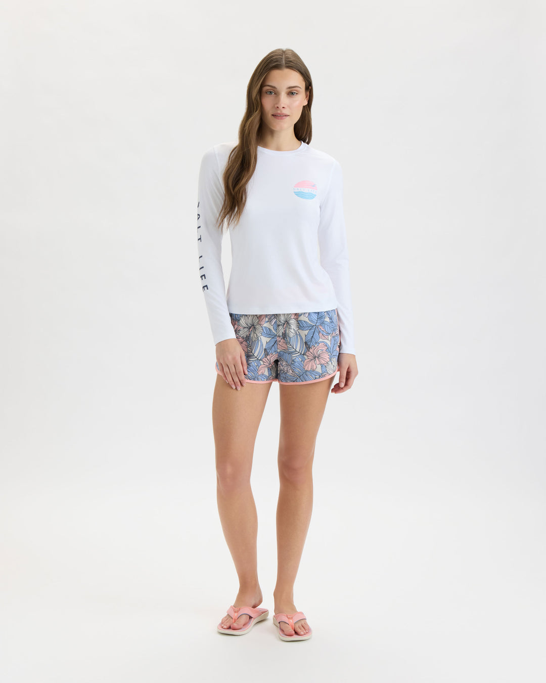 Women’s Coral Life Flag SLX Performance Long Sleeve Tee