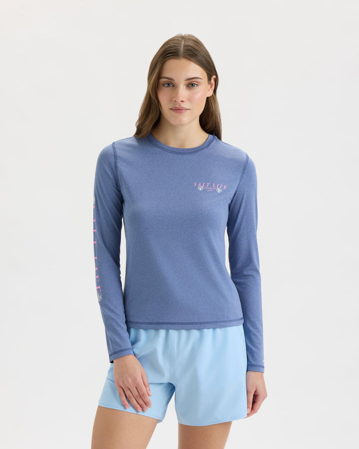 Women’s Salty Marlin Badge SLX Performance Long Sleeve Tee