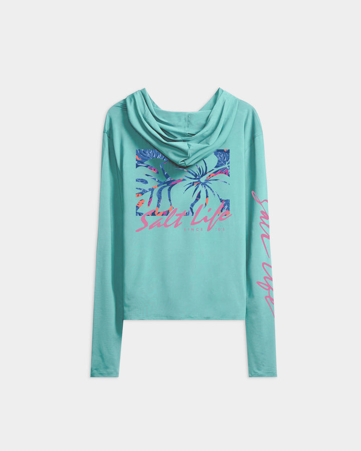 Women's Hibiscus Long Sleeve SLX Performance Hoodie