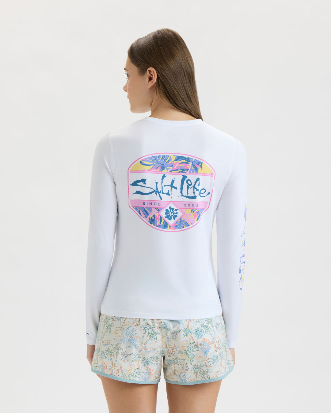 Women’s Hollywood Hibiscus Badge Performance Long Sleeve