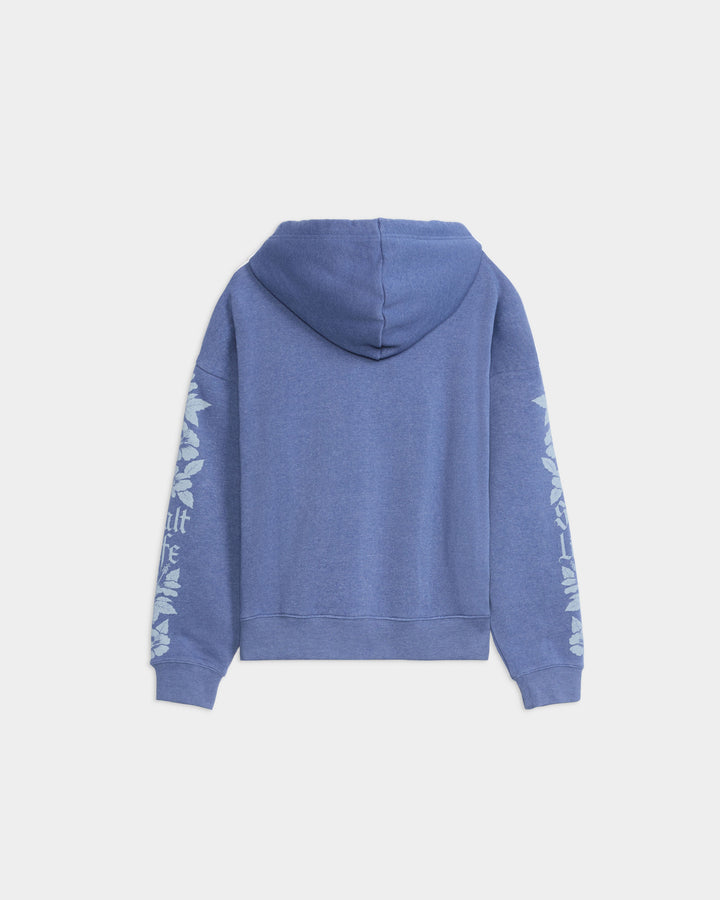Gothic Hibiscus Relaxed Hoodie