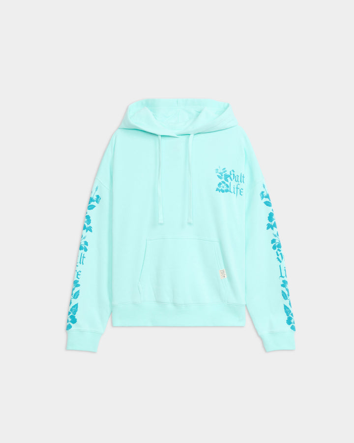 Gothic Hibiscus Relaxed Hoodie