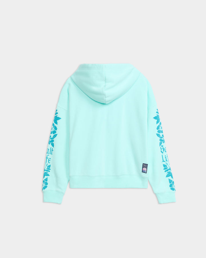 Gothic Hibiscus Relaxed Hoodie