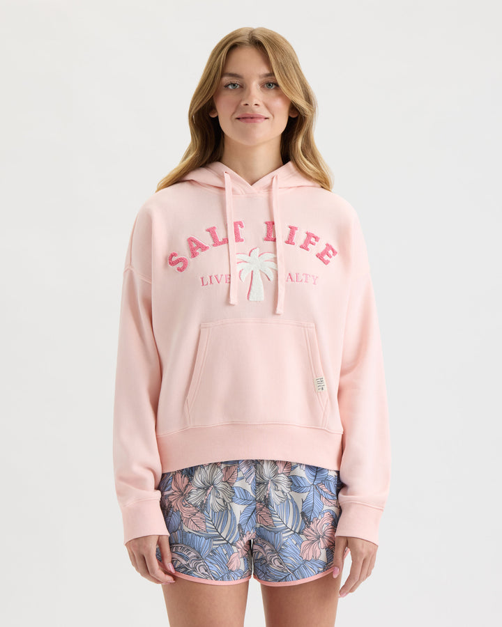 Women’s Fuzzy Palm Relaxed Hoodie