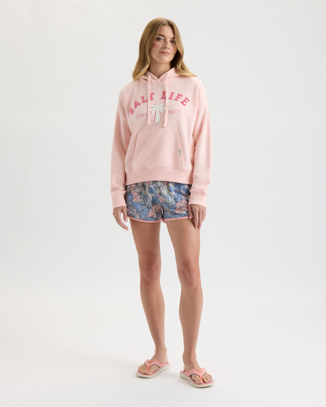 Women’s Fuzzy Palm Relaxed Hoodie