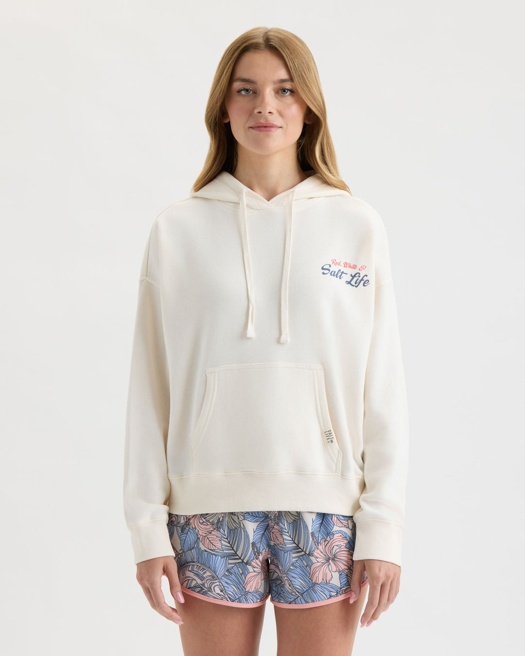 Women's Red White and Rowdy LS Relaxed Fleece Hoodie