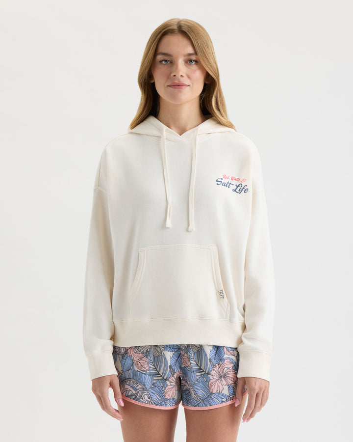 Women's Red White and Rowdy LS Relaxed Fleece Hoodie