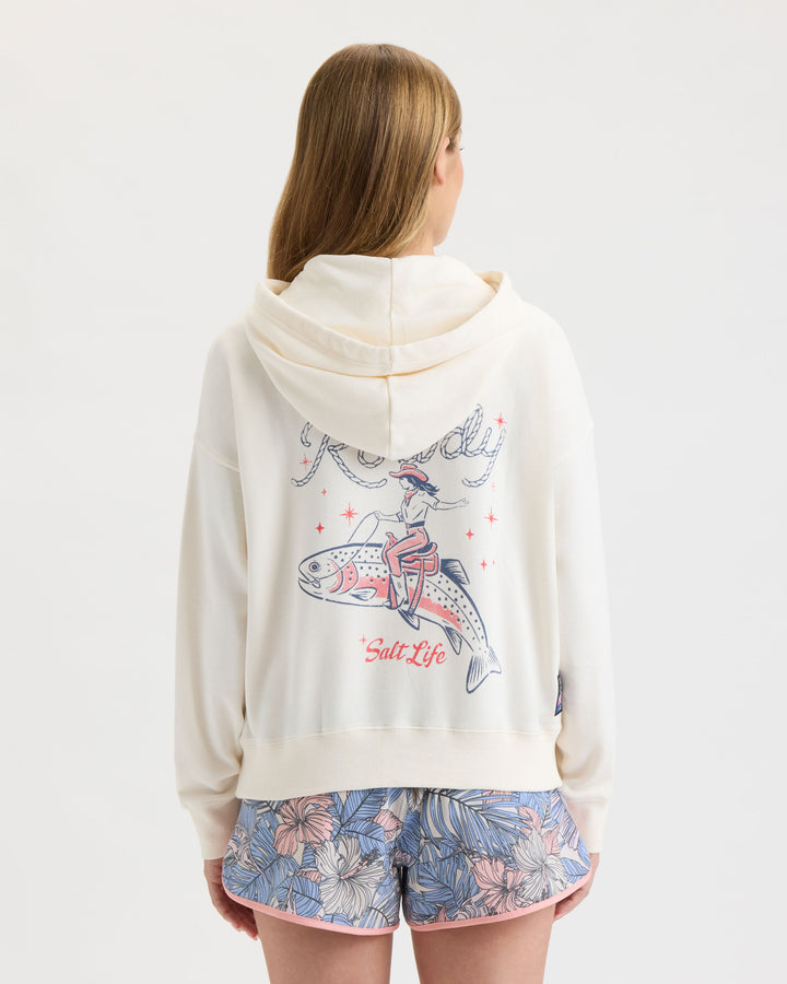 Women's Red White and Rowdy LS Relaxed Fleece Hoodie