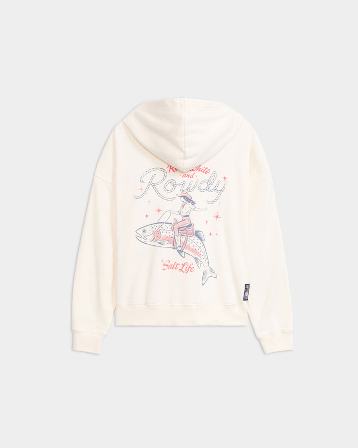 Women's Red White and Rowdy LS Relaxed Fleece Hoodie