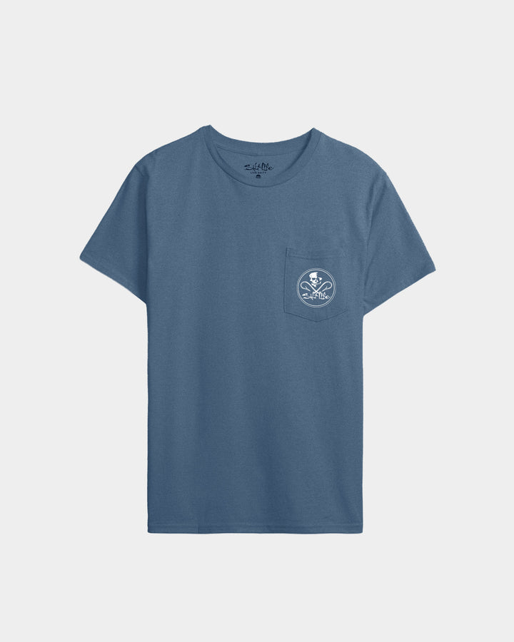 Men’s Skull and Hooks Short Sleeve Tee - TALL
