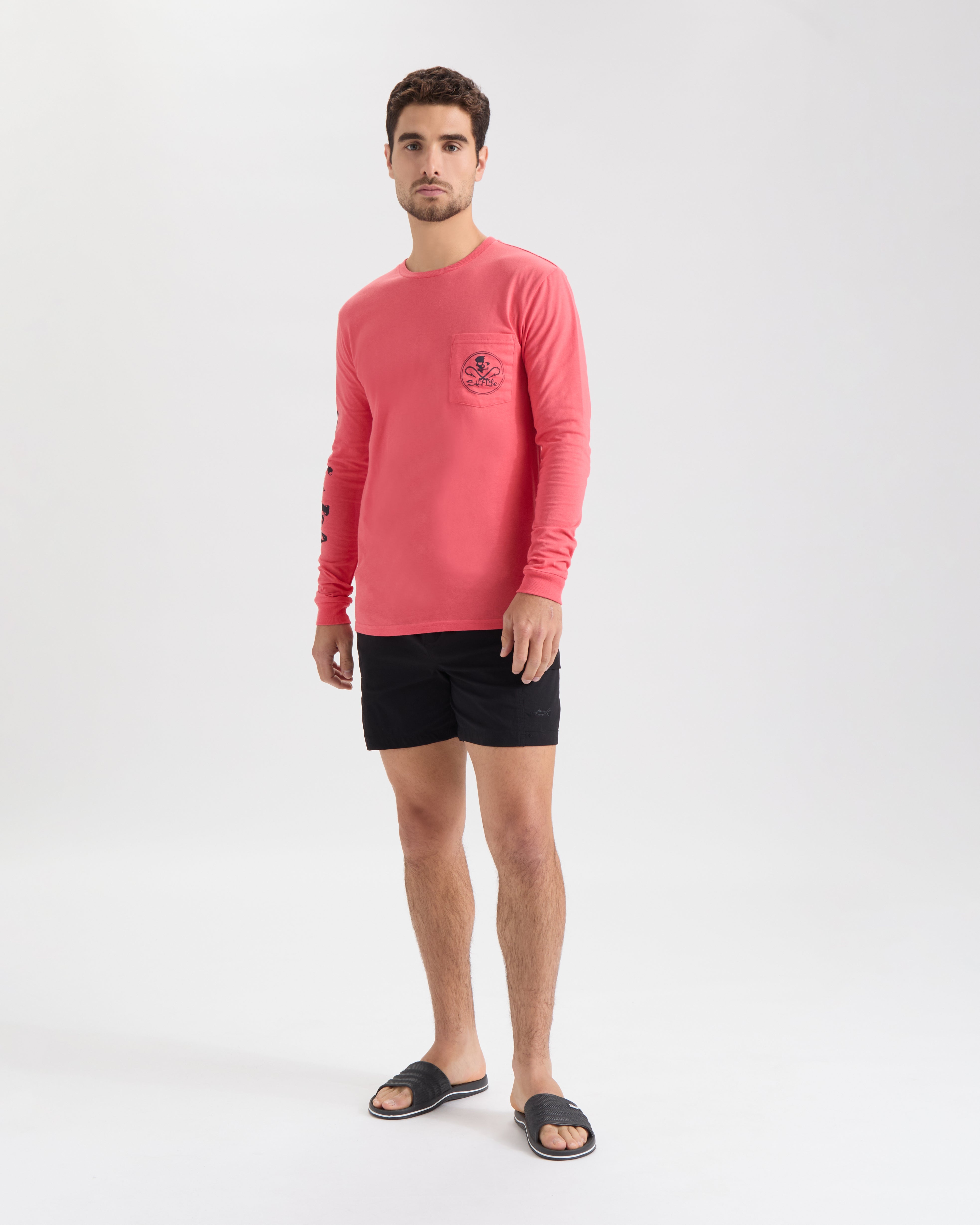 Men's Skull and Hooks Long Sleeve