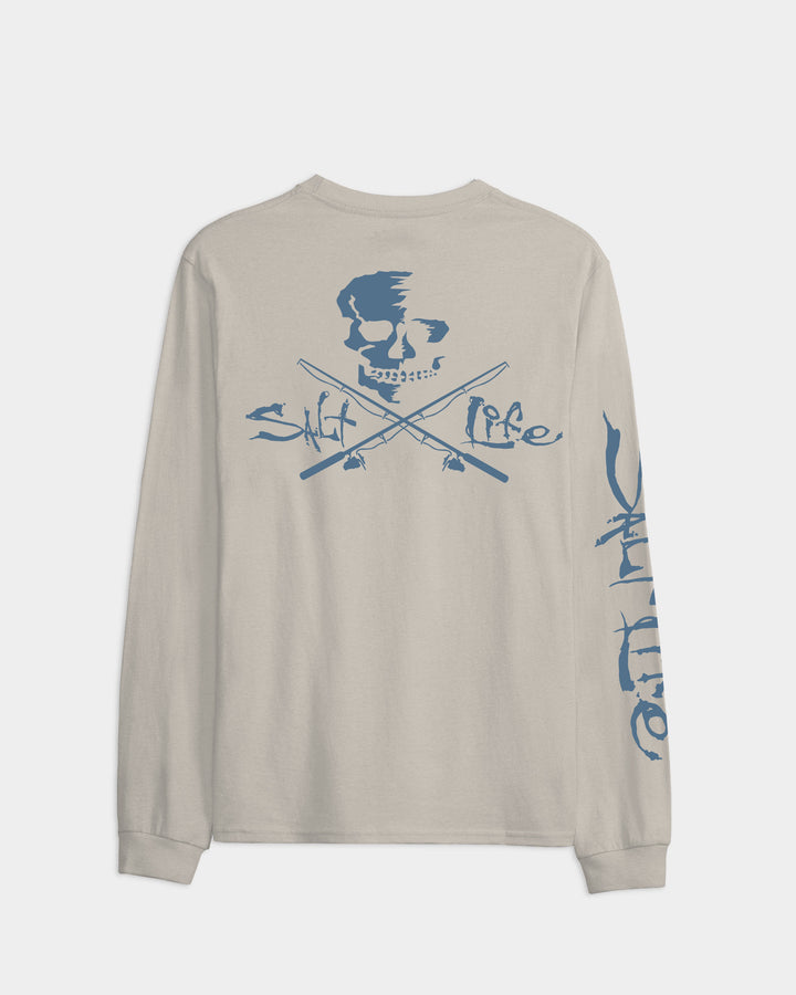 Men's Skull and Poles Long Sleeve Shirt