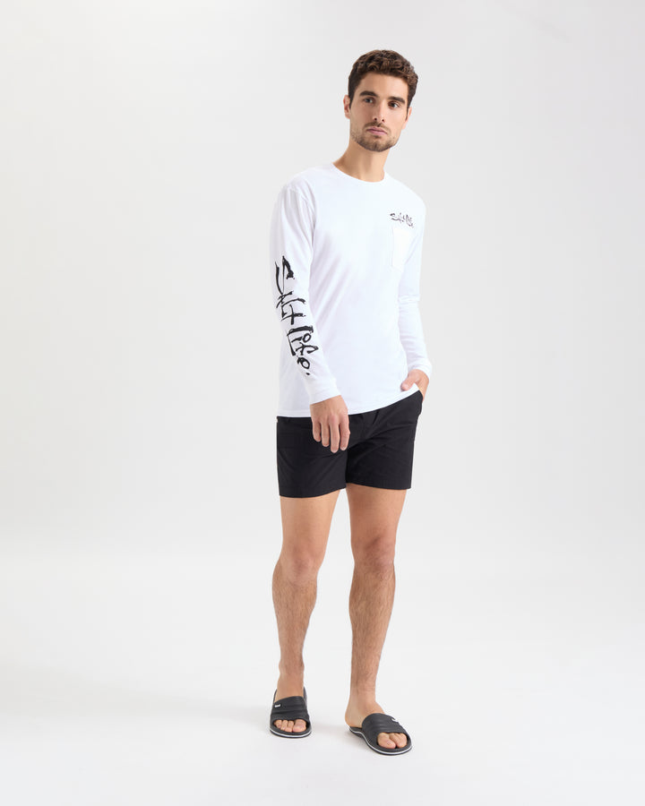 Men's Hook Line and Sinker Fade Long Sleeve Shirt