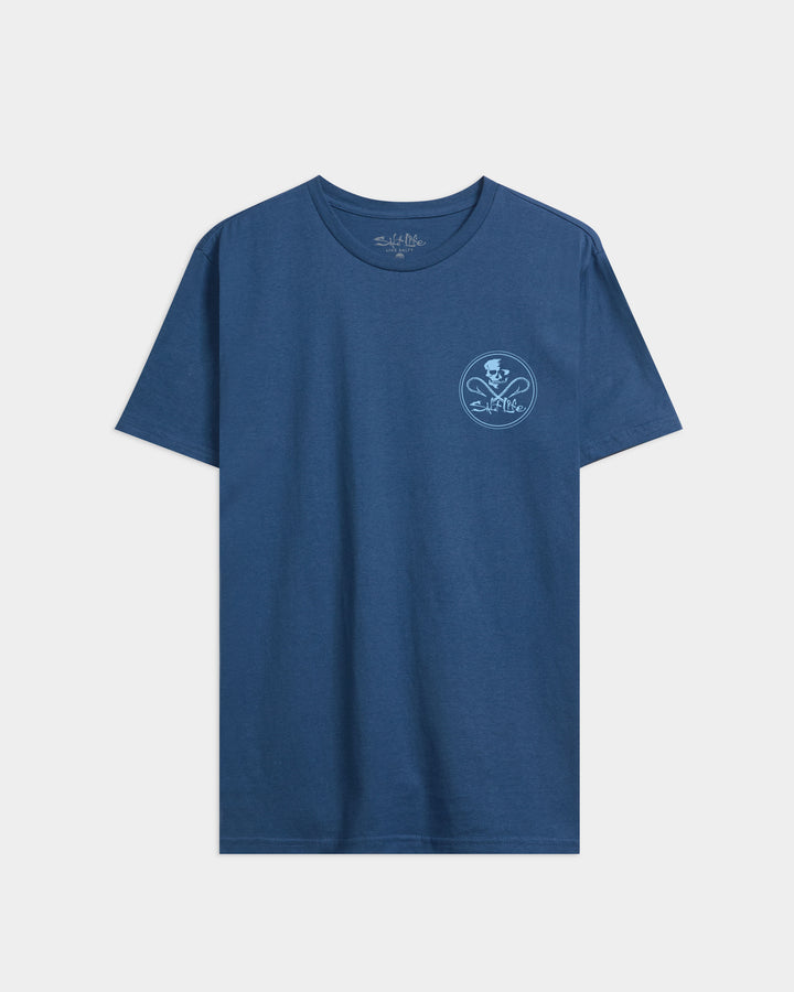 Men's Skull and Hooks Short Sleeve Tee - BIG