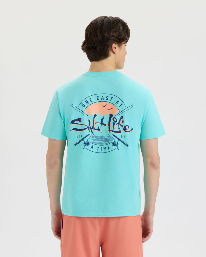 Men’s One Cast At A Time Short Sleeve Tee