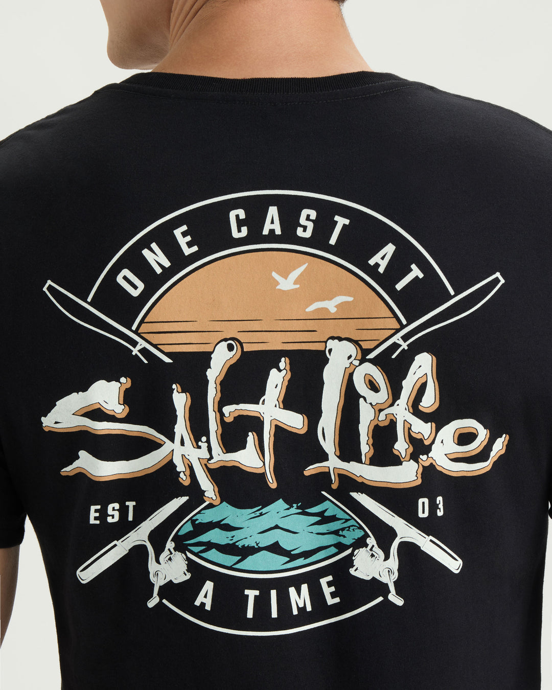 Men’s One Cast At A Time Short Sleeve Tee